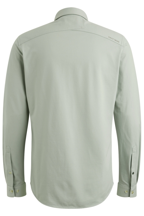 Cast Iron groene heren overhemd | Achteraanzicht