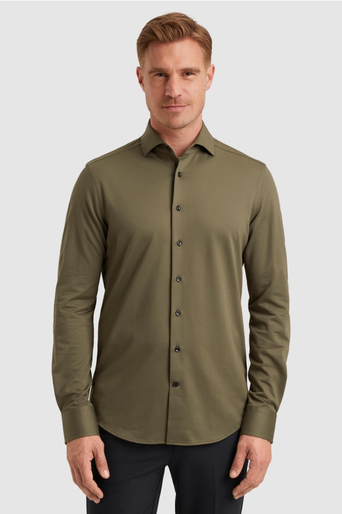 Vanguard groene heren overhemd | Model vooraanzicht