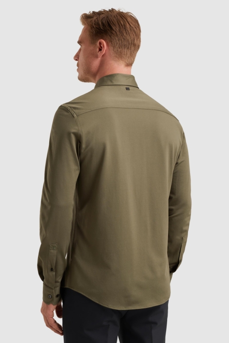 Vanguard groene heren overhemd | Model achteraanzicht