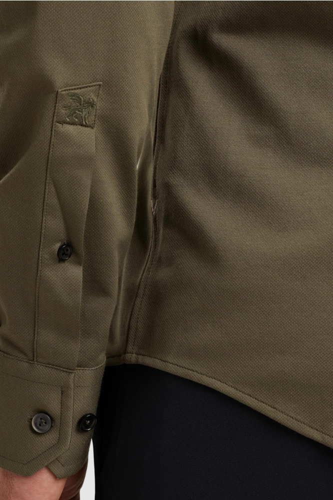 Vanguard groene heren overhemd | Close up