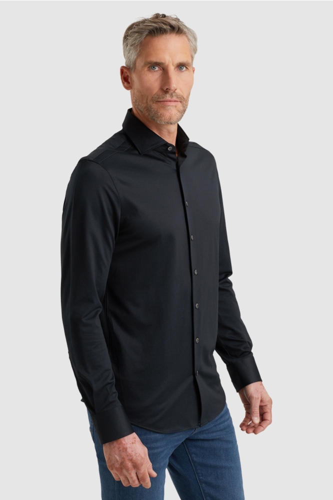 Vanguard blauwe heren overhemd | Model zijaanzicht