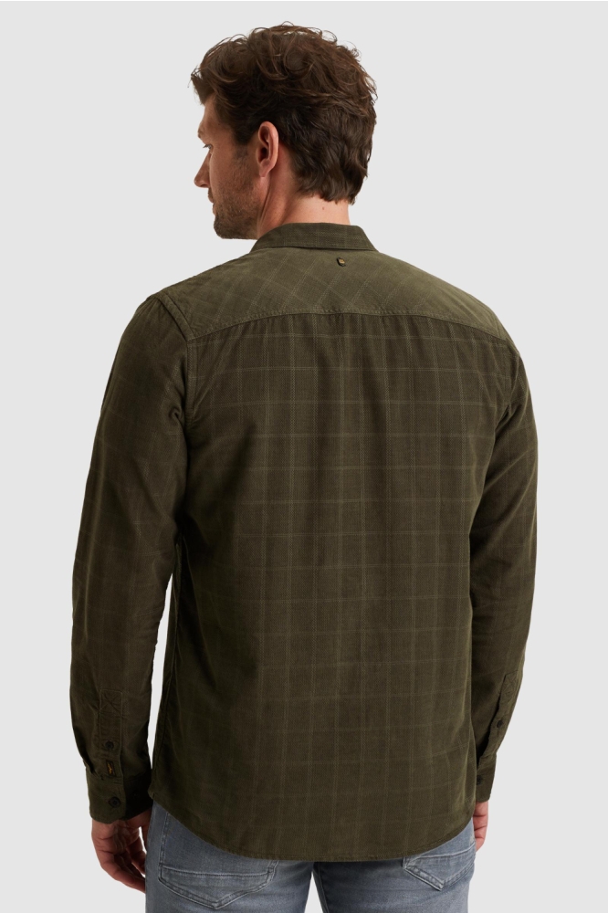 PME legend groene heren overhemd | Model achteraanzicht