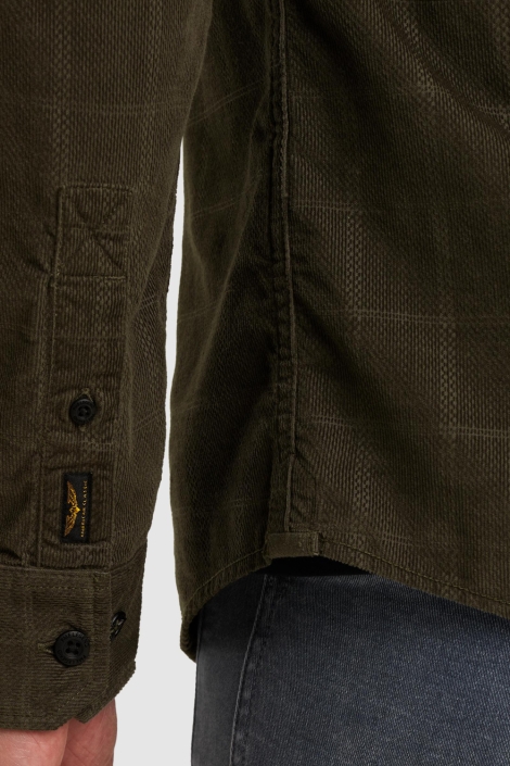 PME legend groene heren overhemd | Close up