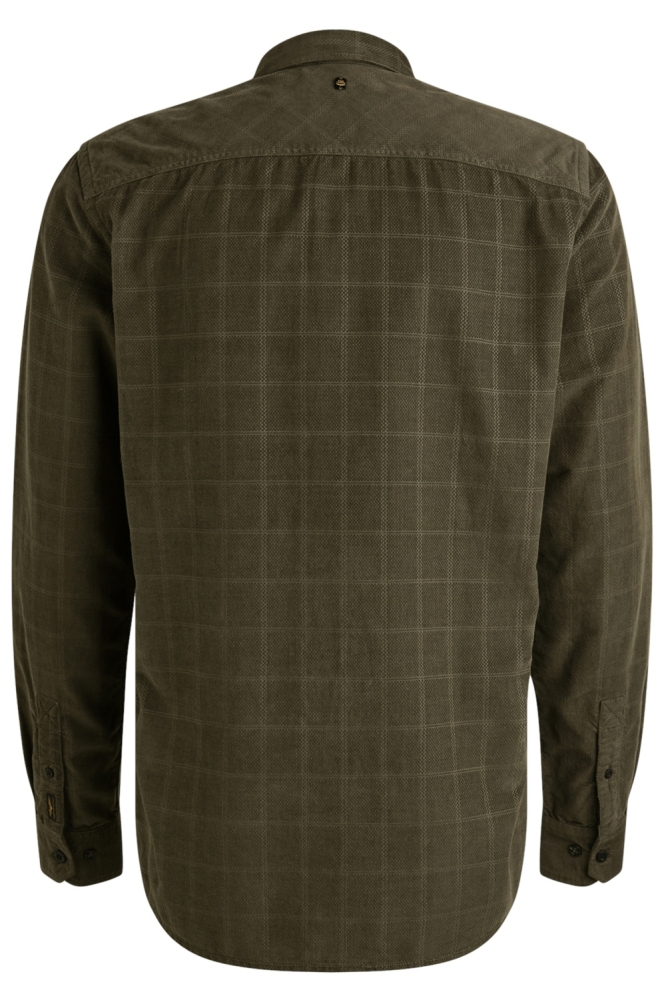 PME legend groene heren overhemd | Achteraanzicht