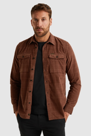 PME legend long sleeve shirt fine corduroy Bruin