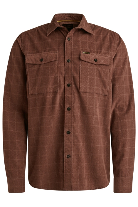 PME legend bruine heren overhemd | Vooraanzicht