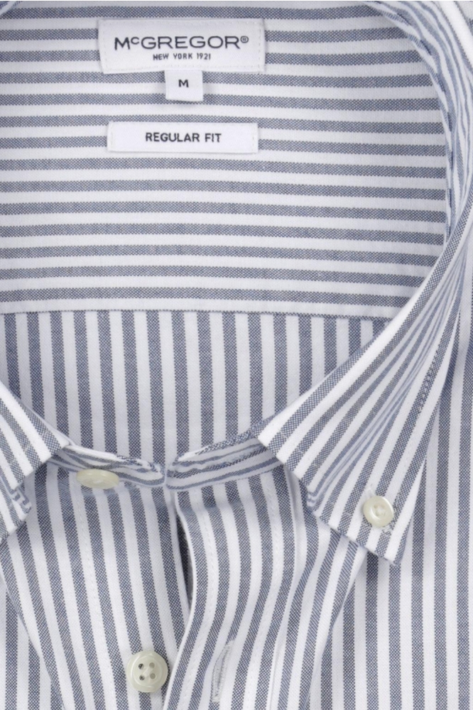 McGregor blauwe heren overhemd | Close up