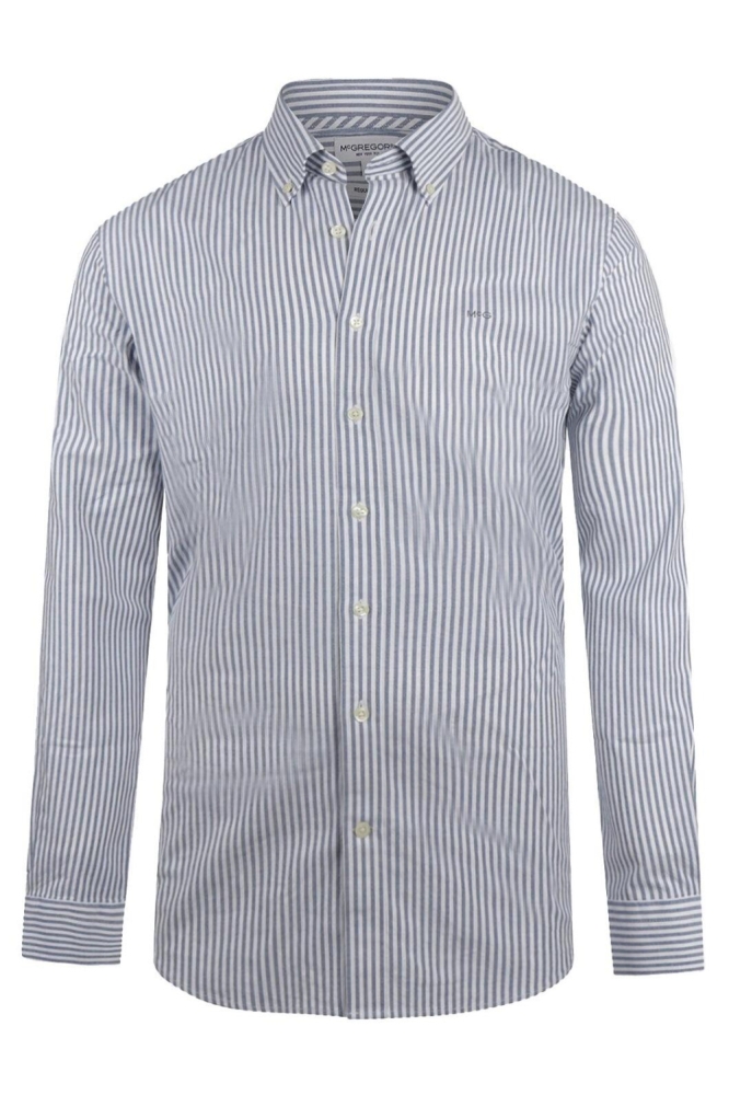McGregor blauwe heren overhemd | Vooraanzicht