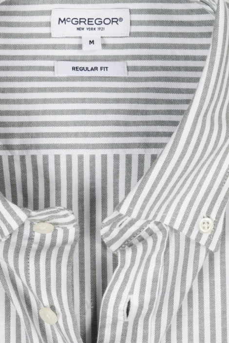 McGregor groene heren overhemd | Close up