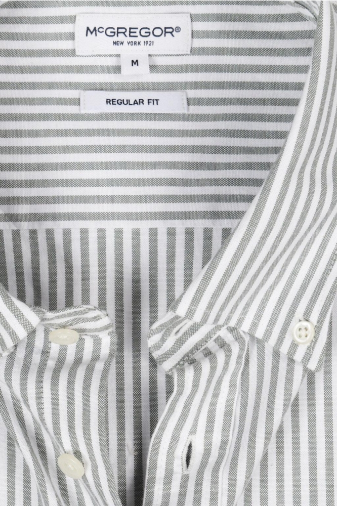 McGregor groene heren overhemd | Close up