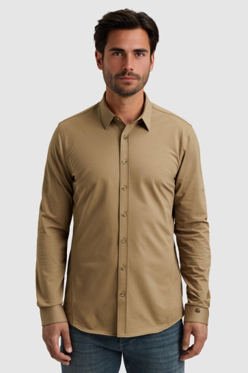 Cast Iron OVERHEMD VAN TWILL JERSEY CSI2509220 7146