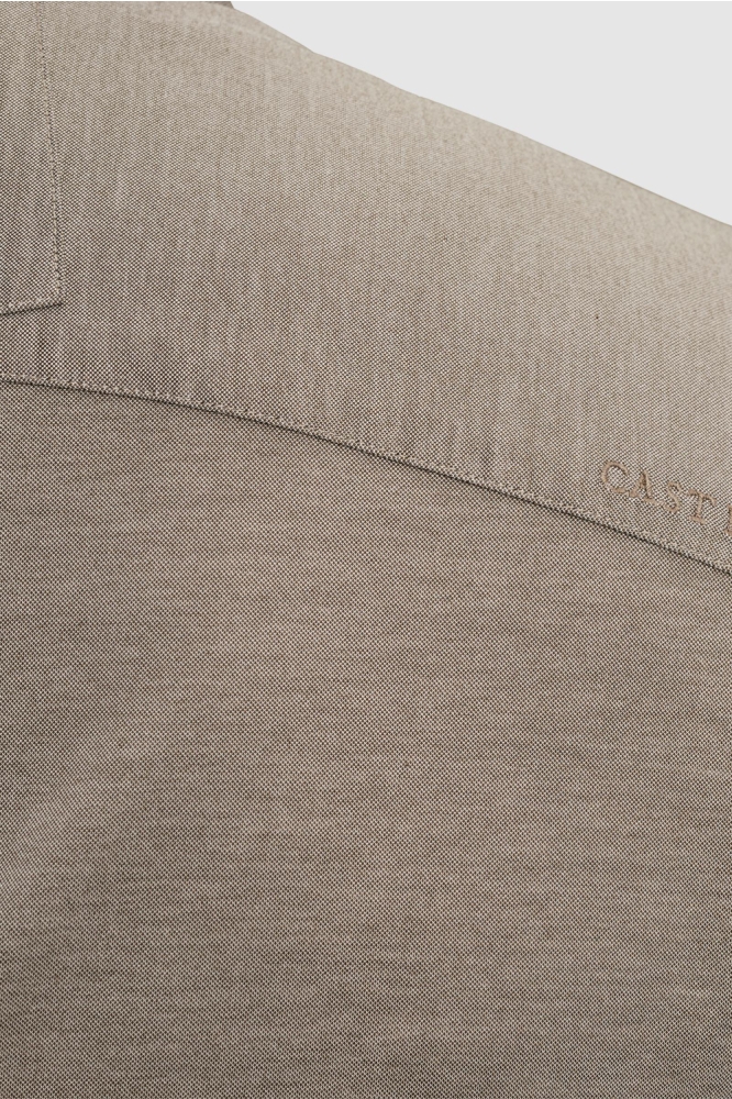 Cast Iron bruine heren overhemd | Kleurstaal