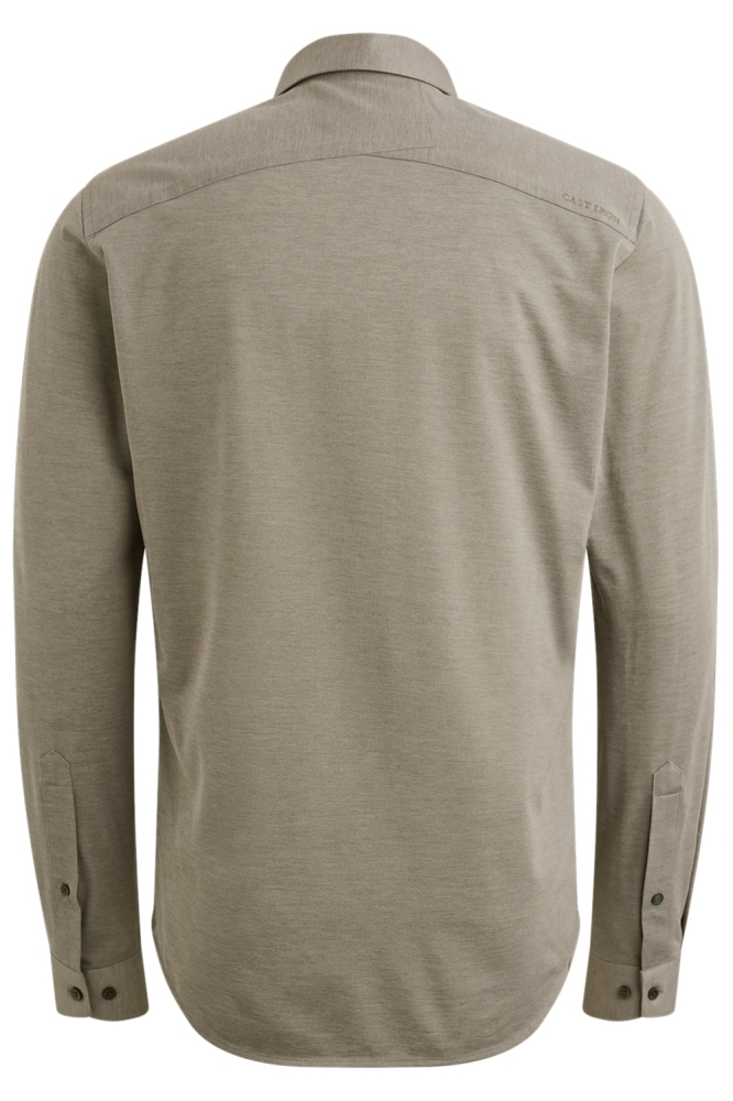 Cast Iron bruine heren overhemd | Achteraanzicht