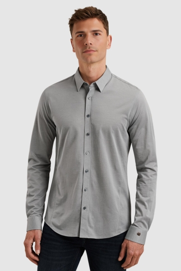 Cast Iron long sleeve shirt tec jersey light Blauw