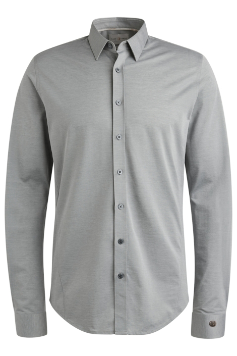 Cast Iron blauwe heren overhemd | Vooraanzicht