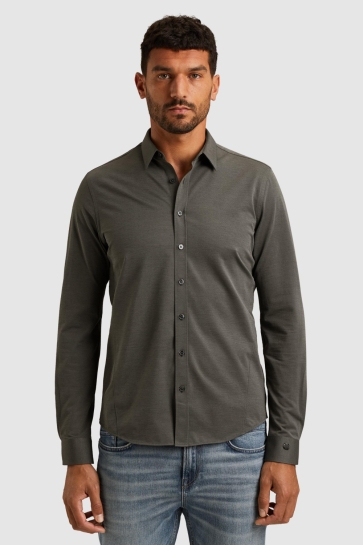 Cast Iron long sleeve shirt tec jersey light Grijs