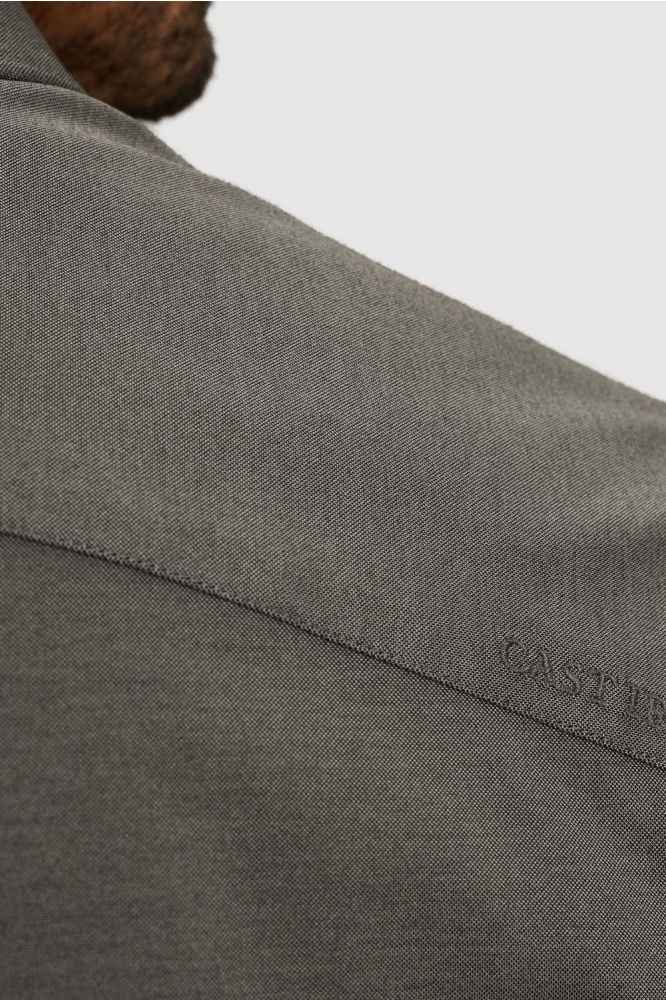 Cast Iron grijze heren overhemd | Close up