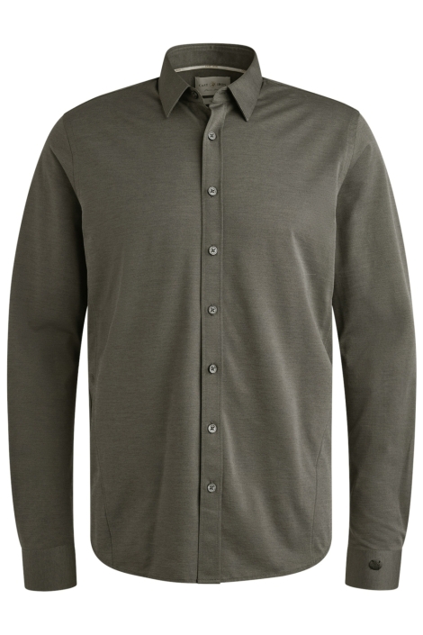 Cast Iron grijze heren overhemd | Vooraanzicht