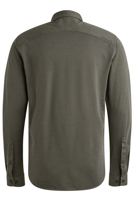 Cast Iron grijze heren overhemd | Achteraanzicht