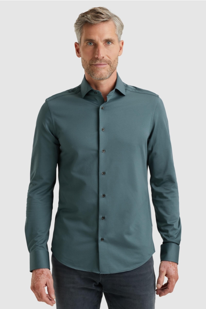 Vanguard blauwe heren overhemd | Model vooraanzicht