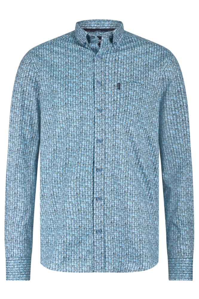 State of Art blauwe heren overhemd | Vooraanzicht