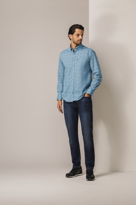 State of Art blauwe heren overhemd | Model