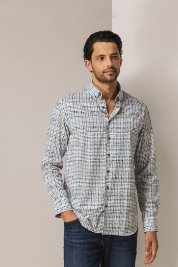 State of Art Overhemd OVERHEMD MET PIED DE POULE DESSIN 21425248 5611