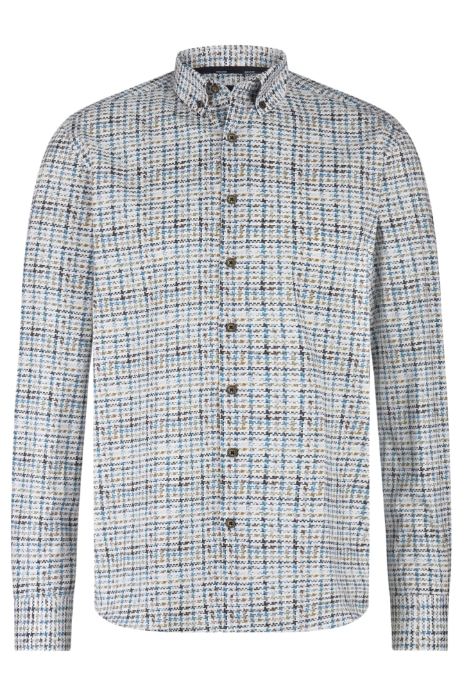 State of Art blauwe heren overhemd | Vooraanzicht