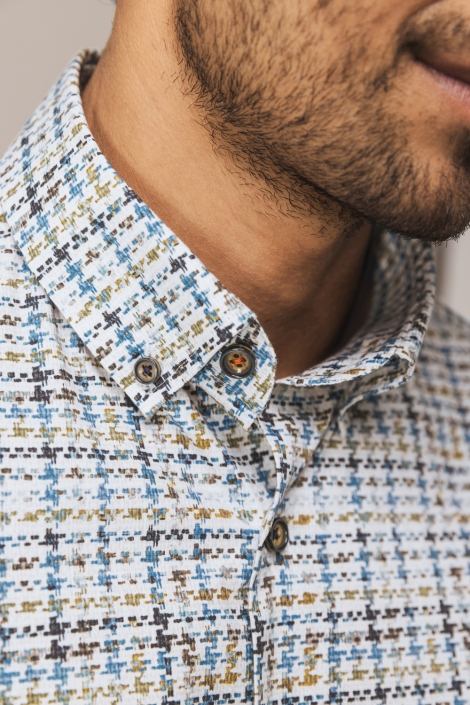 State of Art blauwe heren overhemd | Unique Selling Point