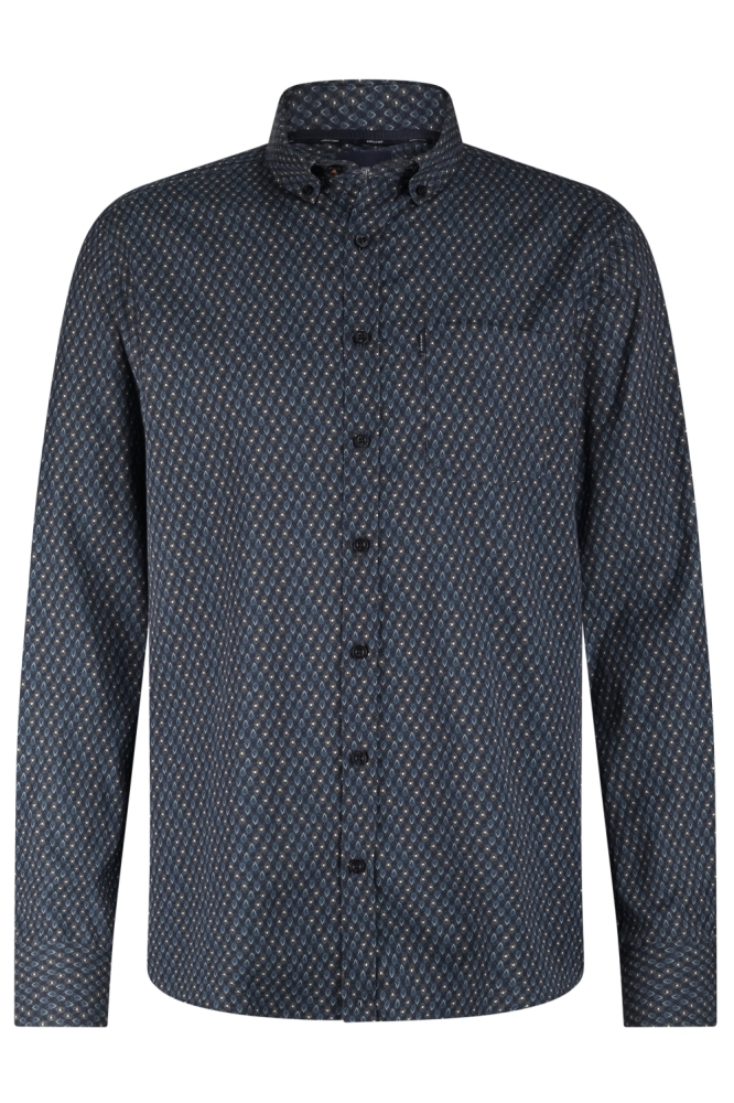 State of Art blauwe heren overhemd | Vooraanzicht