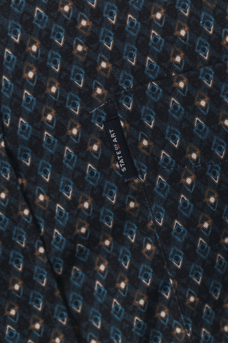 State of Art blauwe heren overhemd | Kleurstaal