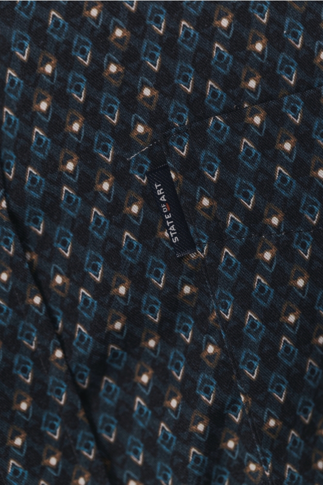 State of Art blauwe heren overhemd | Kleurstaal