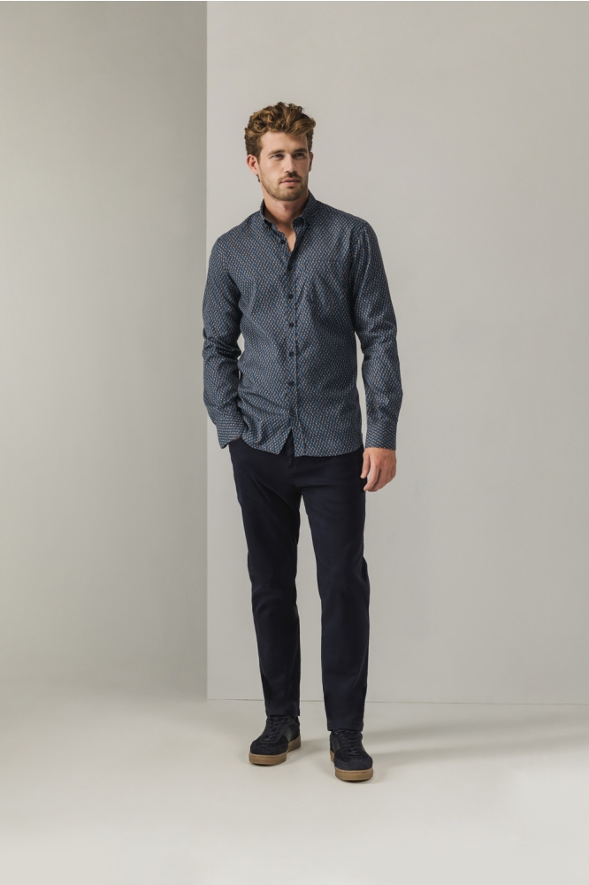 State of Art blauwe heren overhemd | Model