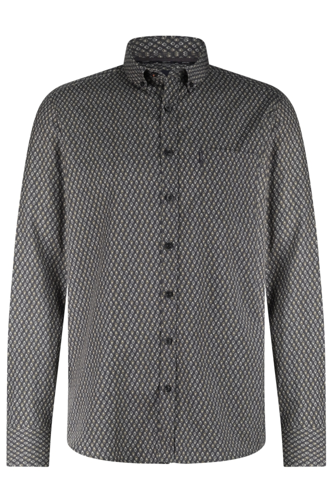 State of Art groene heren overhemd | Vooraanzicht