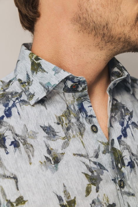 State of Art groene heren overhemd | Close up