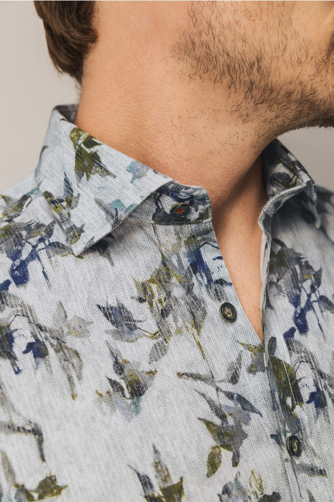 State of Art groene heren overhemd | Close up