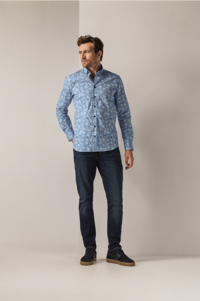 State of Art blauwe heren overhemd | Model