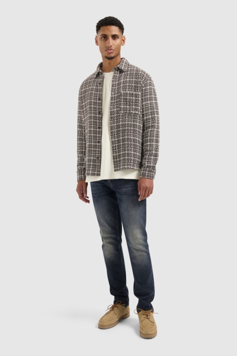 Pure Path bruine heren overhemd | Model