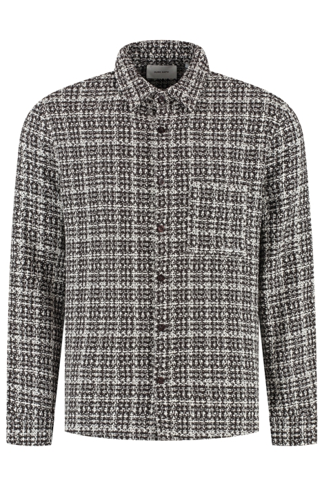 Pure Path bruine heren overhemd | Vooraanzicht