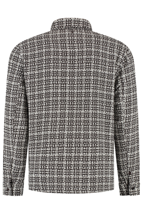 Pure Path bruine heren overhemd | Achteraanzicht