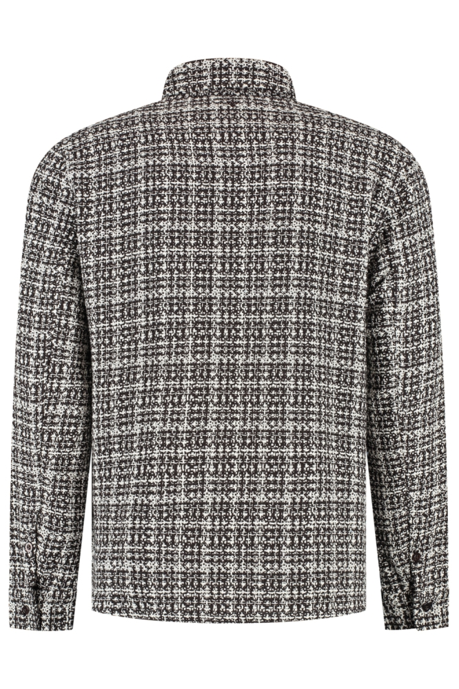 Pure Path bruine heren overhemd | Achteraanzicht