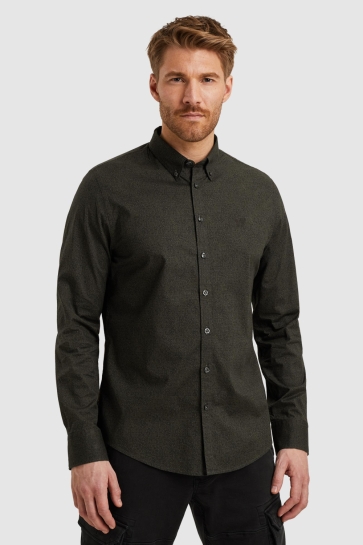 PME legend long sleeve shirt print on ctn str Groen