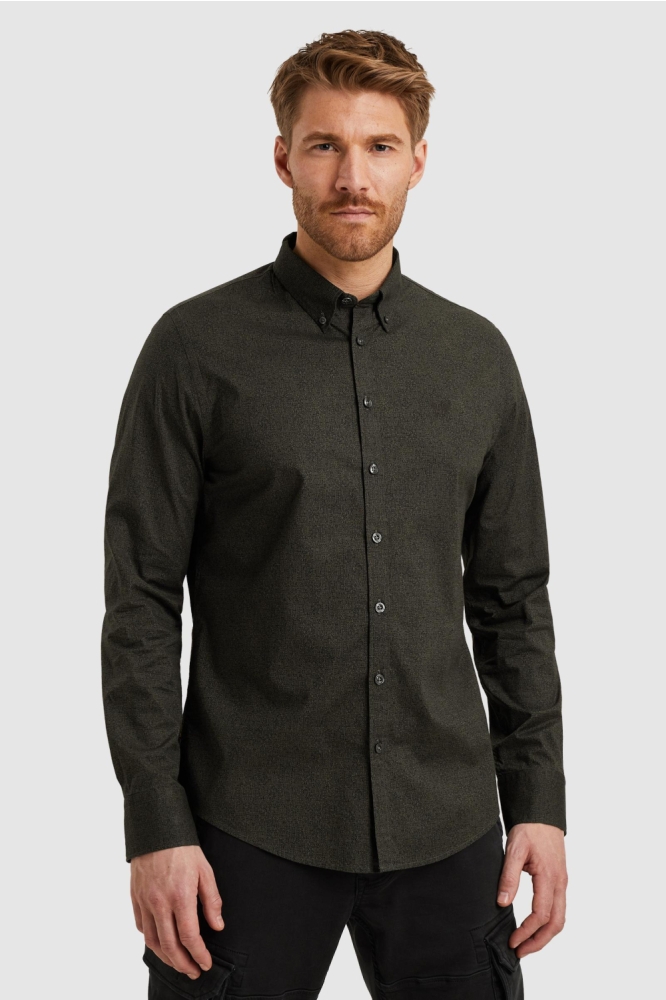 PME legend groene heren overhemd | Model vooraanzicht