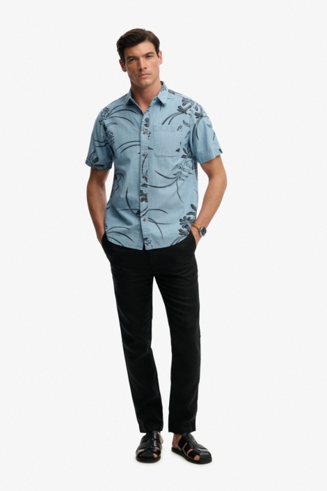 Superdry blauwe heren overhemd | Model