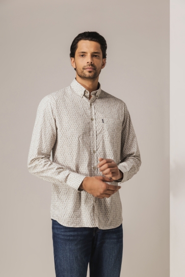 State of Art POPLIN OVERHEMD MET GEOMETRISCH PATROON 21425256 8411