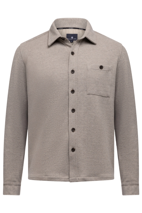 State of Art zand heren overhemd | Vooraanzicht