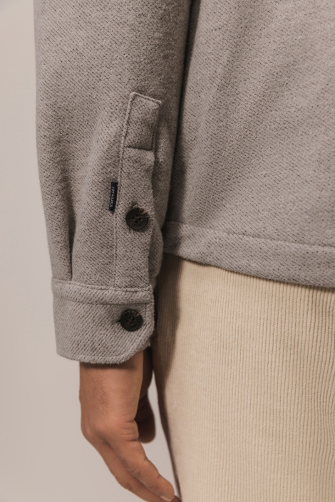 State of Art zand heren overhemd | Close up