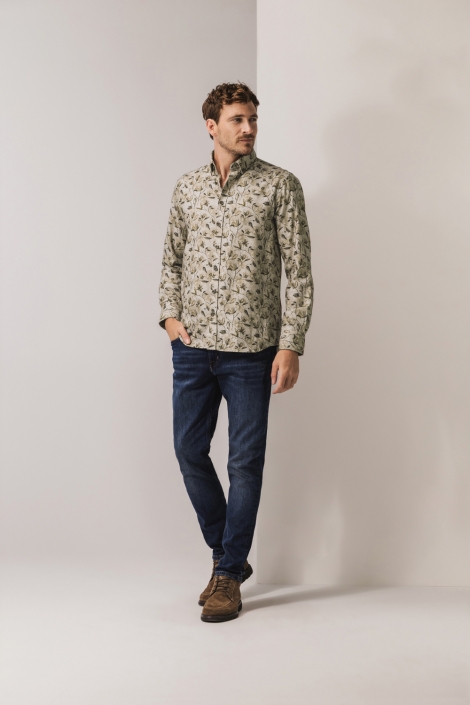 State of Art zand heren overhemd | Model