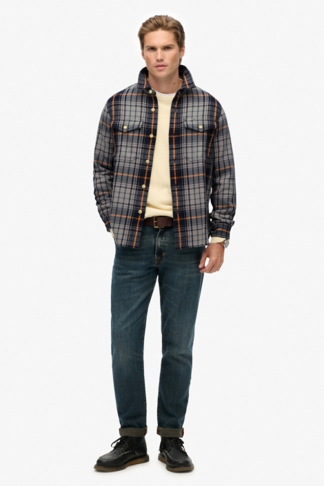 Superdry blauwe heren overhemd | Model