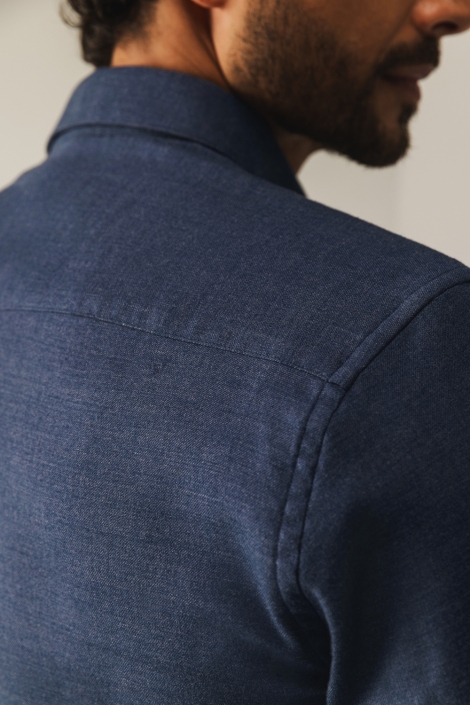 State of Art blauwe heren overhemd | Kleurstaal